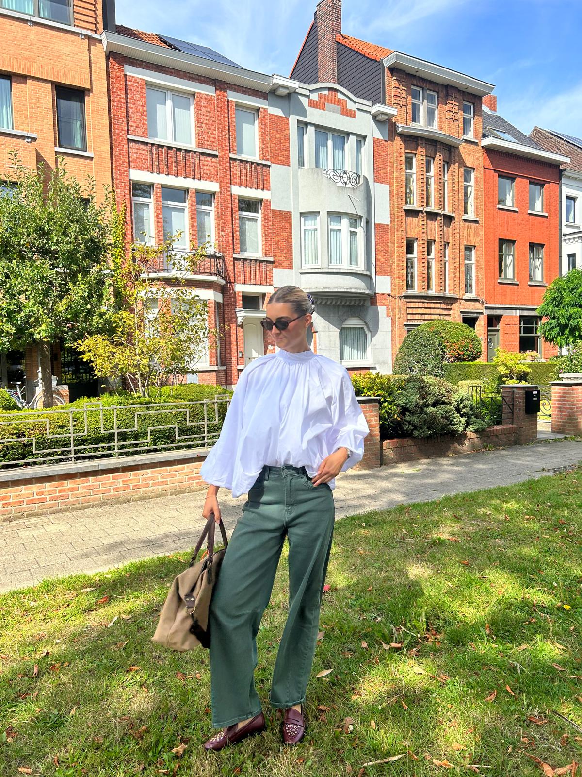 White Balloon Blouse