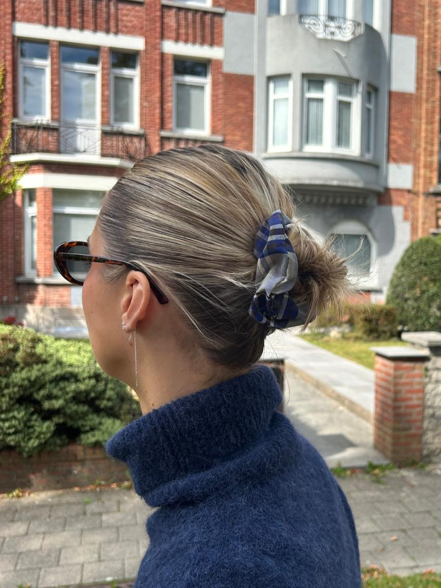 Checkered Scrunchie