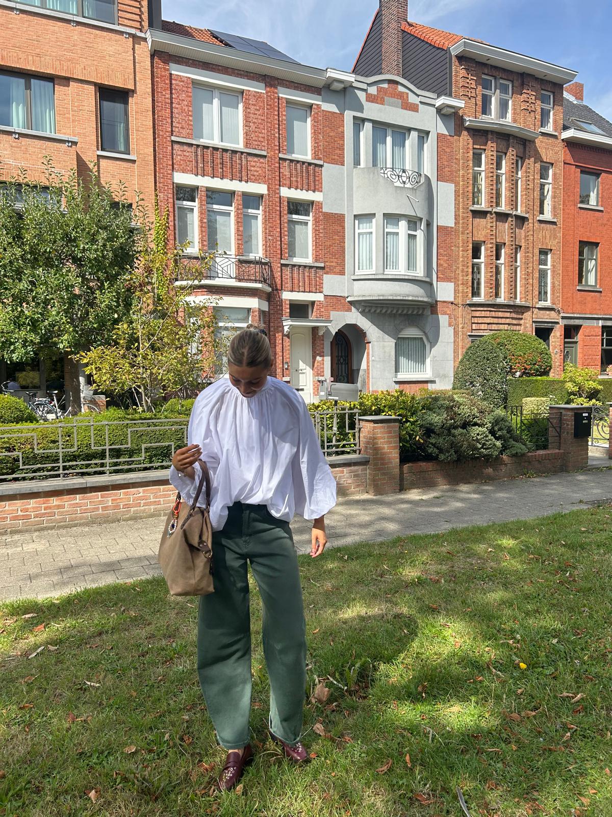White Balloon Blouse