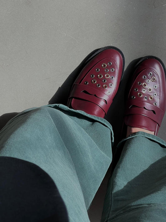 Studded Loafers