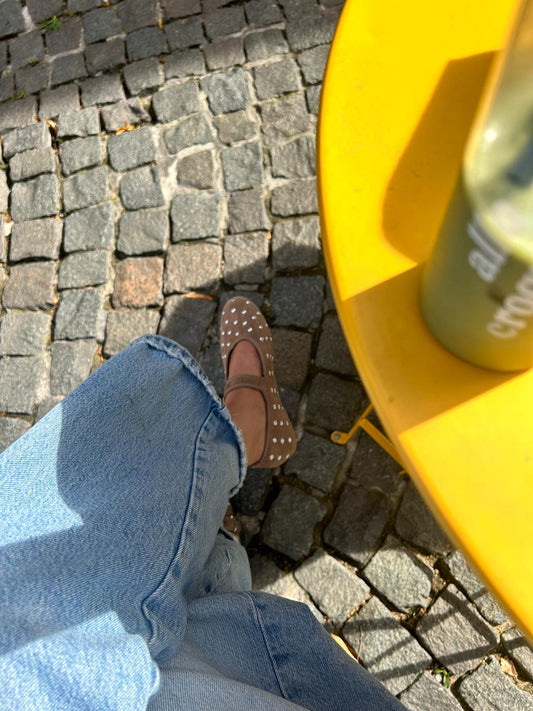 Studded Ballerina Flats